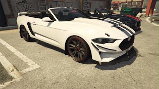 Cars of GTA V expanded & enhanced 4K: Vapid dominator GT, Ford mustang GT