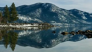 Lake Tahoe in snow | Winter road trip around the lake  | 4K HD |  165 miles of lakeshore drive #vlog