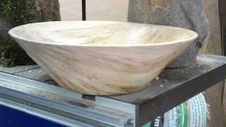 Wood turning a Sycamore bowl #68