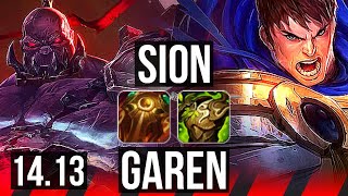 SION vs GAREN (TOP) | 4/1/7 | EUW Master | 14.13