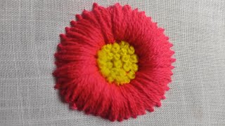 Hand embroidery work/Beautiful flower design/embroidery work tutorial/#gopifashion143