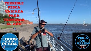 Ultima pesca del año mucha variada en el parque España @LocosporlaPescaOK