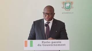 conseil des ministres en cote d'ivoire