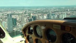 Flying Piper Arrow Up the Hudson & Over New York City