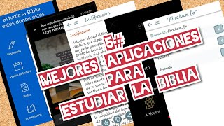 5 MEJORES APLICACIONES CRISTIANAS para estudiar la BIBLIA / Guia COMPLETA (Te enseño a utilizarlas)