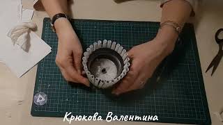 Подсвечник из макулатуры!!