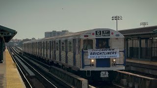 BMT West End Line| (D) Lcl & (Q) Exp Train Action + R32 60th Anniversary Trip @ 79th Street