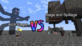 Arch Illager (Illager Additions) vs Illage and Spillage  Minecraft  Mob Battle