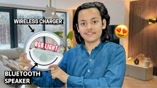 Wireless Charger with Bluetooth Speaker G Shape unboxing & review😍