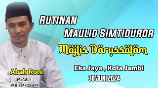 Rutinan Malan Senin Pembacaan Maulid Simtiduror Majlis Darussalam Abah Roni Eka Jaya Kota Jambi