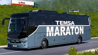 Temsa Bus Drive In Zig Zag Road| Euro Truck Simulator 2 | ETS2 |