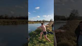 Cold Water Swimming 🏊‍♂️ in the River Soar at Loughborough. Days out with Dawkins & Kearney! 🕺🐕