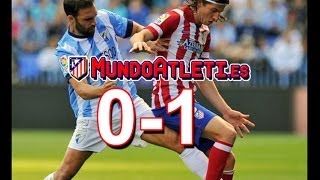 Gol de Koke. Malaga 0-1 Atletico Madrid (La Liga 2013/14 Jornada 18) HD