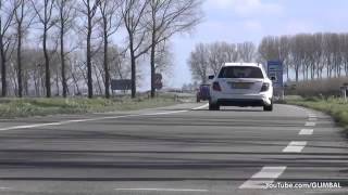 Audi RS4 Avant B8 plus Mercedes Benz C63 AMG Estate! Revs, Start, Accelerating!   YouTube