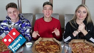 Elliot vs Joe vs Saffron - DOMINO'S PIZZA CHALLENGE!!