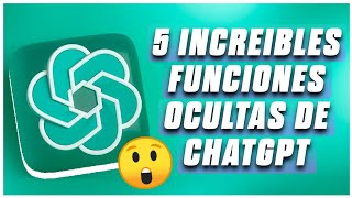 5 COSAS SORPRENDENTES QUE NO SABÍAS QUE PUEDES HACER CON CHATGPT✅ LA #1 QUERRAS USARLA YA😱