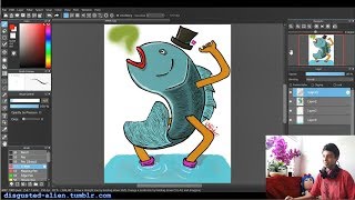 💡 【own creation】 mr. fish-y [speedpaint]