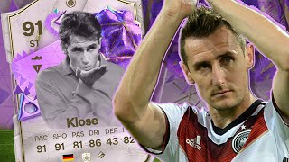 91 MIRO KLOSE UT GEBURTSTAG ICON - Player Review | ULTIMATE TEAM 24 l FC 24 l FUT BIRTHDAY