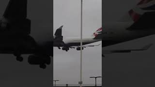 Landing British Airways B747, London Heathrow Airport 3