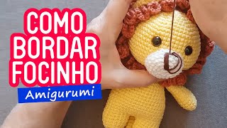 Como bordar focinhos - Dicas da Glê