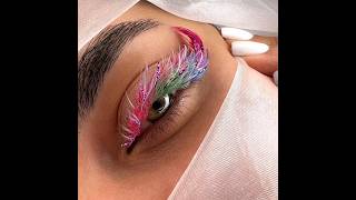 اکستنشن مژه ژورنالی اجرای تکنیک خط چشمی #eyelashes #extension