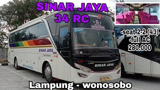 Sinar Jaya 34 RC lintas kota lintas pulau || Wonosobo - Lampung