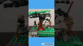 LEGO Star Wars Battle Of Endor Ewok Fight MOC! #Shorts