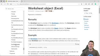 06 - Excel VBA Fundamentals - Excel's Worksheets Object and Properties