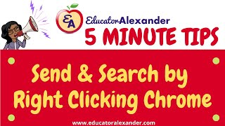 Send and Search by Right Clicking on Google Chrome