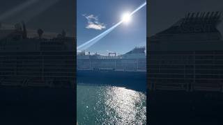 🌍 Big cruise ship leaving port 🇪🇸 Celebrity X Cruises #shorts