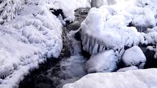 Zima Ždrimački vodopad (slap)  -Ždrimački waterfall G.Vakuf-Uskoplje