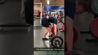 HE ALMOST BROKE HIS BACK #gymtok #bodybuilding #gym #deadlift #foryou