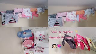 💖Lavei as roupas da baby + separei as roupinhas que já serve nela 👶🏻💕💝🙏🏻