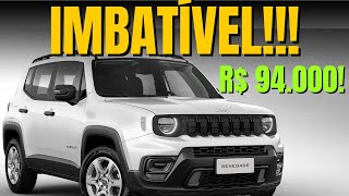 POR R$ 94.000! NOVOS DESCONTOS TORNAM O JEEP RENEGADE IMBATÍVEL,SENDO  SUV MAIS ACESSÍVEL DO BRASIL