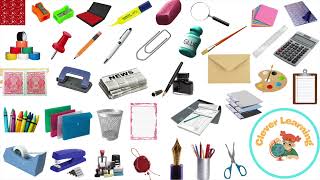 Stationery Items name and picture in English