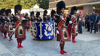 Bagpipe Band - Swaminarayan Temple Kingsbury UK August 2024