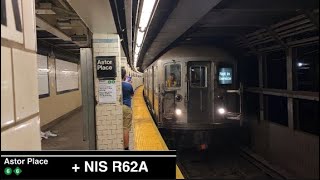 IRT Lexington Avenue Line| (4)(5) Exp Train Action & (6) Lcl Train Action @ Astor Place-Cooper Union