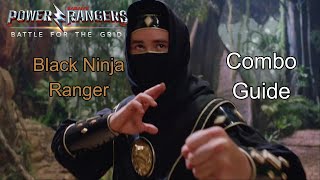 [Power Rangers Battle for the Grid] pecks Combo Guide of Black Ninja Ranger 4K 60fps