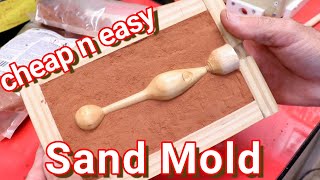 Making a lure mold from sand, Using sand casting for lure making #luremaker #fishinglure