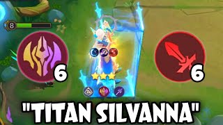 SILVANNA TITAN IMMORTAL WEAPON MASTER !! CRAZY HP SUSTAIN FULL DAMAGE !! MAGIC CHESS MOBILE LEGENDS