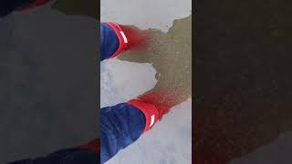 Red hunter boots,  czerwone hunter kalosze