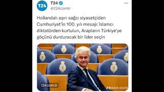 Hollanda dan Türkiye ye 100. Yıl Mesajı