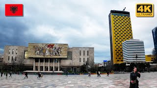 Tirana City Centre 🇦🇱 Albania Walk 4K