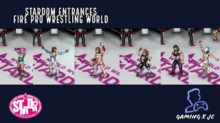 Stardom DLC Entrances - Fire Pro Wrestling World