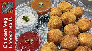 Ramzan Special / Chicken Veg Cheese Balls / Recipe By Random Kitchen...🥯🥯🥯