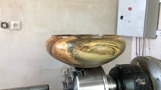 from iron to wood:mind blowing woodturning transformation #woodworking