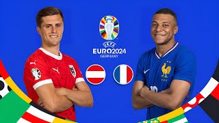 Austria vs France | UEFA EURO 2024  | Group Stage Matchday 1 Match