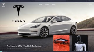 🚀Concevoir une Page Web Inspirée du Site 🚗Tesla de A à Z | Tutoriel HTML, CSS et JavaScript"