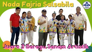 Nada Fajria Salsabila Kelas 8.5 Juara 3 Beregu Senam Artistik PORPROV VI BANTEN 2022