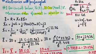 #1 FE-PE Exam Prep | Calculating Maximum Current in RLC Circuit